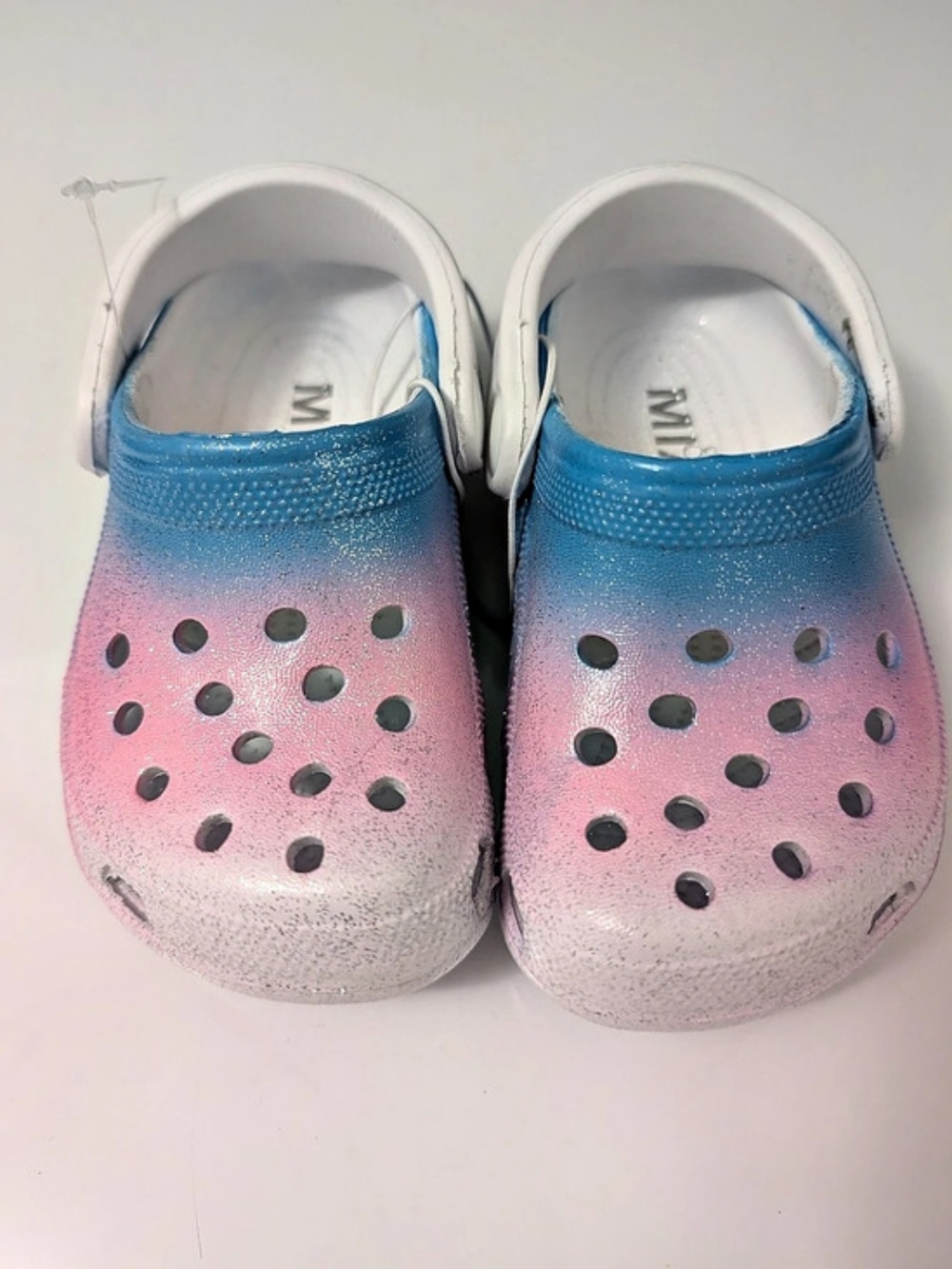 MIA Crocs Kids Gradient Clogs in Blue & Pink